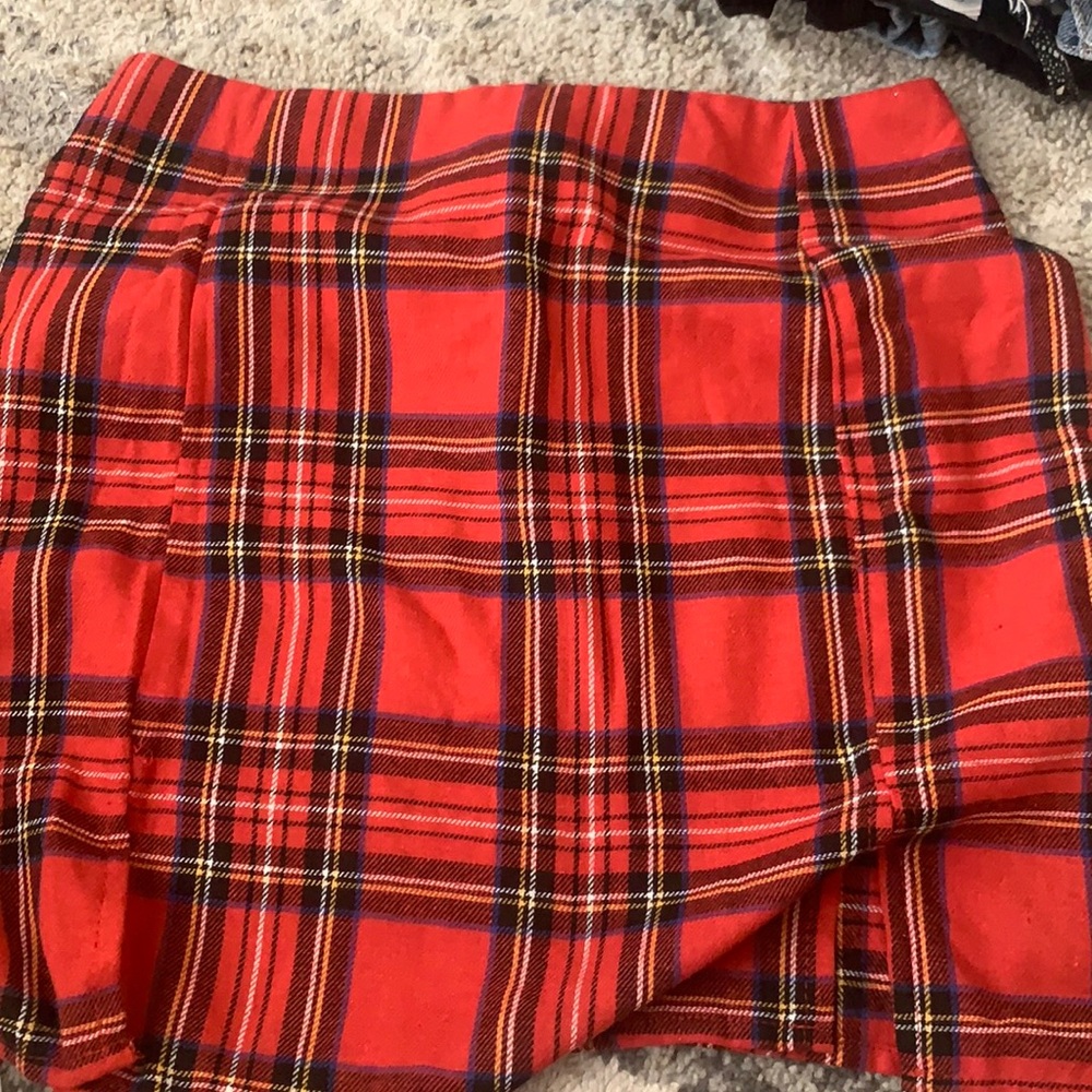 Shien Red Pattern Skirt